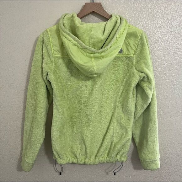 The North Face Oso Fleece Zip Up Hoodie Neon Yellow Gorpcore Style ARHB Size S - Picture 2 of 15